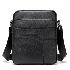 Geanta barbati, Luis GT1320, piele naturala, model negru