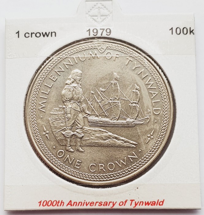 1882 Insula Man 1 crown 1979 Elizabeth II (Tynwald) km 49