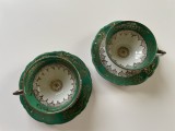 Doua cesti cu farfurioare din portelan german BAREUTHER Bavaria, Decorative