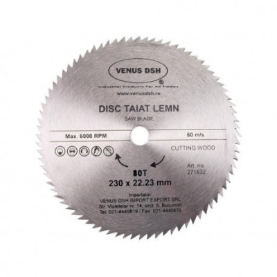 Disc Taiat Lemn 230 X 22.23 Mm - 80 T foto