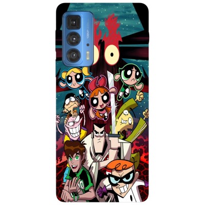 Husa compatibila cu Motorola Edge 20 Lite model Old cartoons Part 4, Silicon, TPU, Viceversa foto