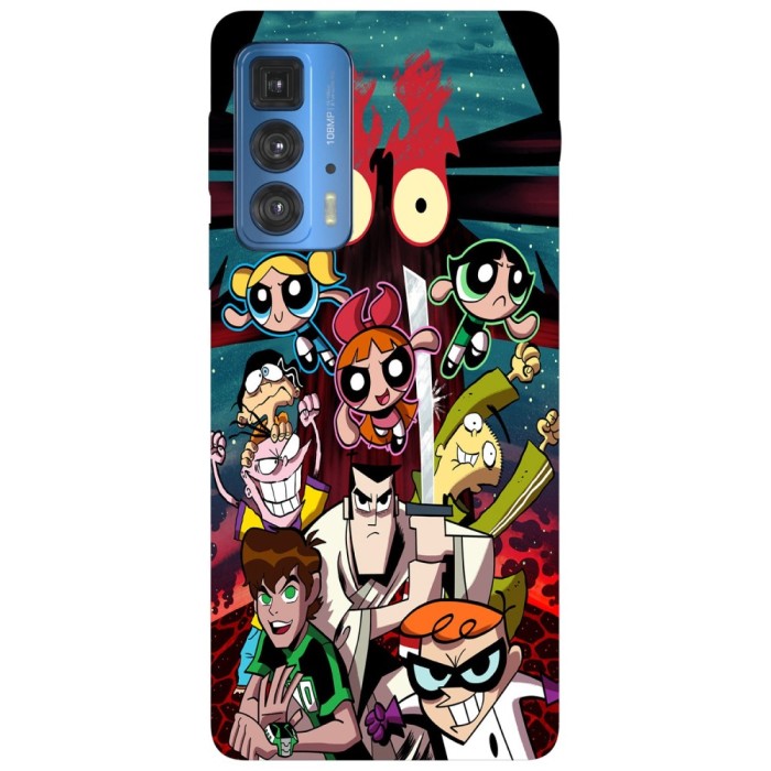 Husa compatibila cu Motorola Edge 20 Lite model Old cartoons Part 4, Silicon, TPU, Viceversa
