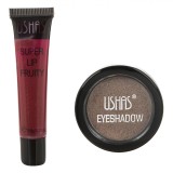 Set Cosmetice, Ushas, Luciu de Buze și Fard de Ochi, Capacitate 8.4g, 2 Bucăți, Ambalaj Brad de Crăciun, Oem
