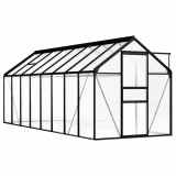 Sera, antracit, 9,31 m&sup2;, aluminiu GartenMobel Dekor, vidaXL