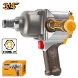 Pistol pneumatic impact cap 3/4, 1600 nm, 4000 rpm - Ingco AIW341302