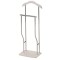 Portmantou dublu, tip valet, SL Greg, cromat, lemn, 107 cm, alb