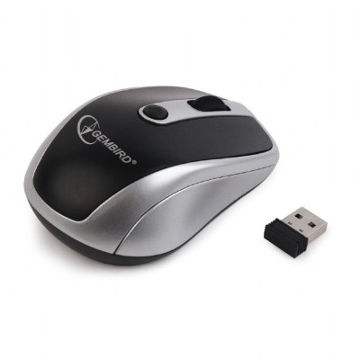 MOUSE GEMBIRD, PC sau NB, wireless, 2.4GHz, optic, 1600 dpi, butoane/scroll 6/1, , negru / gri, &amp;quot;MUSW-6B-02-BG&amp;quot; (timbru verde 0.18 lei) foto