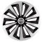 Set 4 capace roti Fox Gri-Negru R17 pentru gama auto Nissan