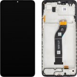 Display cu Touchscreen Xiaomi Poco C65 / Redmi 13C, cu Rama, Negru, Service Pack 560002C3UA00