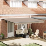 Cort retractabil automat bej 450x350 cm