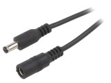 Cablu Prelungitor DC 5,5/2,1 Negru 2x0,5mm2, Bq Cable