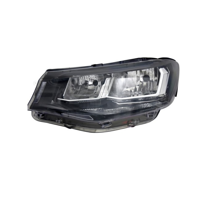 Far VW CADDY, 11.2020-, partea stanga, TYC, cu daytime running light; H15+H7; electrical; cu motor; halogen,