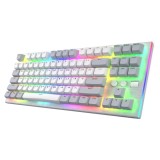 Tastatura Mecanica Gaming HATOR Gravity TKL, RGB, USB, Alb