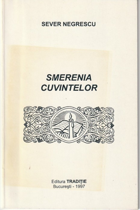 SEVER NEWGRESCU - SMERENIA CUVINTELOR