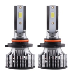 Set 2 LED-Uri Auto Techstar&reg; V8, 9005, 120W, 12-24V, 15000 Lumeni, 6000K, Unghi Fascicul 360&deg;, CSP 3570, Canbus, Radiator Aluminiu, Racire Cooling Tec