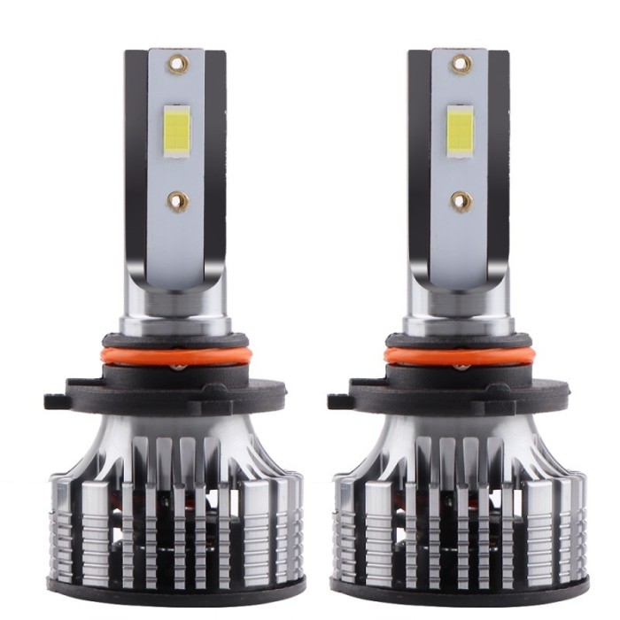 Set 2 LED-Uri Auto Techstar&reg; V8, 9005, 120W, 12-24V, 15000 Lumeni, 6000K, Unghi Fascicul 360&deg;, CSP 3570, Canbus, Radiator Aluminiu, Racire Cooling Tec