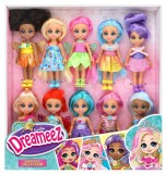 Set 10 mini papusi Dreameez, Fantasy Collection, 12 cm