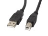 Cablu USB-A(M) USB-B(M) 2.0 1,8 m negru, Lanberg