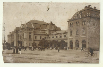 cp Arad : Gara - circulata 1932, timbre foto