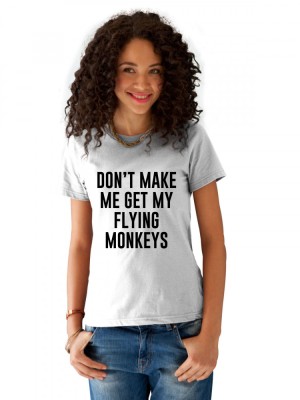 Tricou dama alb - Flying Monkeys - L foto