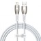 CABLU alimentare si date Baseus Glimmer, Fast Charging Data Cable pt. smartphone, USB la Iphone Lightning, 1m, alb &quot;CADH000202&quot; (timbru verde 0.08 lei