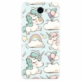 Husa silicon pentru Huawei Y7 Prime 2017, Unicorns And Clouds