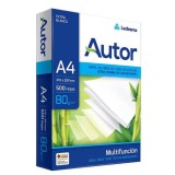 Hartie Copiator A4 Autor 80g/mp, Top 500 Coli - Ideala Imprimante Laser/Inkjet, Suprafata Neteda, Alba, Documente Birou, Arhivare Facila