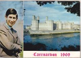 bnk cp Charles , Print de Wales , la investutura Caernarvon Castle 1969