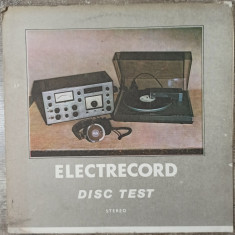 Electrecord disc test// vinil
