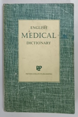 ENGLISH MEDICAL DICTIONARY , edited by P.H. COLLIN , 1987 foto