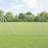 VidaXL Gard hexagonal 1x50 m Oțel galvanizat