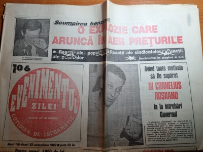 evenimentul zilei 23 octombrie 1992-cornelius rosiianu foto