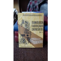 TEHNOLOGIA FABRICARII CHERESTELEI - MANUAL PENTRU SCOLILE PROFESIONALE VOL.1