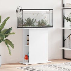 Suport pentru acvariu, alb, 75x36x72,5 cm, lemn prelucrat