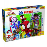 Puzzle de colorat - distractie cu paienjenelul marvel si prietenii lui uimitori (24 piese), LISCIANI