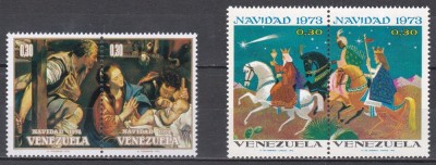Venezuela 1973,1974 - Crăciun, 2 Serii, MNH foto