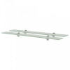 Rafturi suspendate, 2 buc., 80 x 20 cm, sticla, 8 mm
