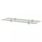Rafturi suspendate, 2 buc., 80 x 20 cm, sticla, 8 mm