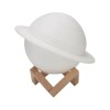 Lampă de veghe 3D Saturn, Alb Cald, Funcționare pe Baterii, Suport din Plastic Inclus, 13 cm - eMazing