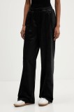 adidas Originals pantaloni de trening din velur Velvet Tp culoarea negru, uni, JV7508
