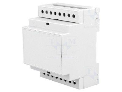 Carcasă șină DIN gri, 4 module foto