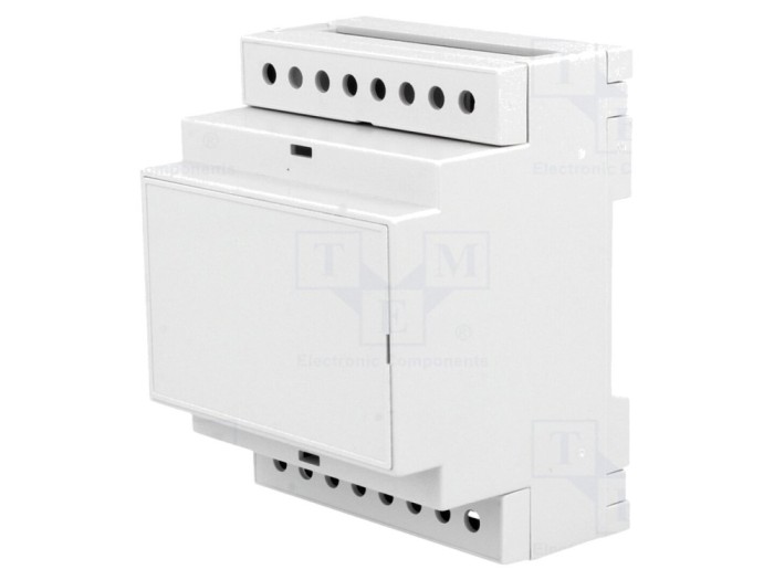Carcasă șină DIN gri, 4 module