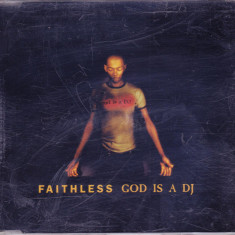 CD House: Faithless - God is a DJ ( 1998, maxi-single original, stare f.buna )
