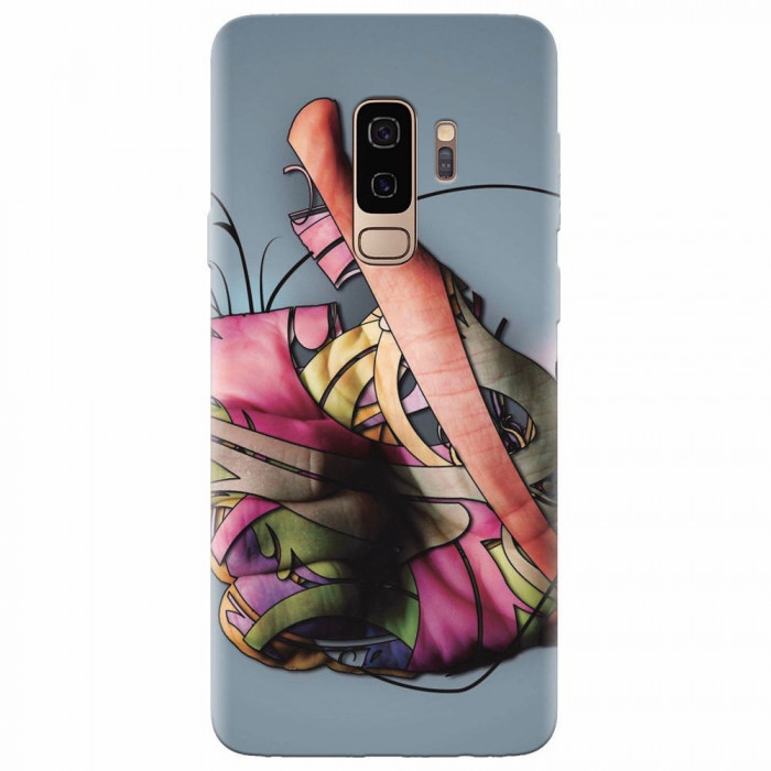 Husa silicon pentru Samsung S9 Plus, Beautiful Hand Art