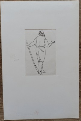 Ilustratie originala de Mihail Boitor pt volumul 1 &amp;quot;Mode si vesminte din trecut&amp;quot; foto