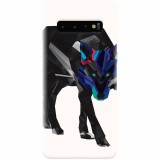 Husa silicon pentru Samsung Galaxy S10, Abstract Wolf