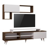 Cumpara ieftin Comoda TV Visao, Pako World, Alb-Nuc, 180x32x55 cm