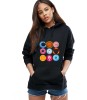 Hanorac dama negru - Circle - M, THEICONIC