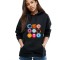 Hanorac dama negru - Circle - M