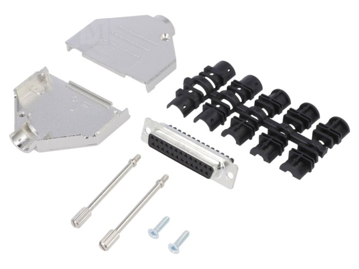 Conector D-Sub 25 pini mamă pe cablu